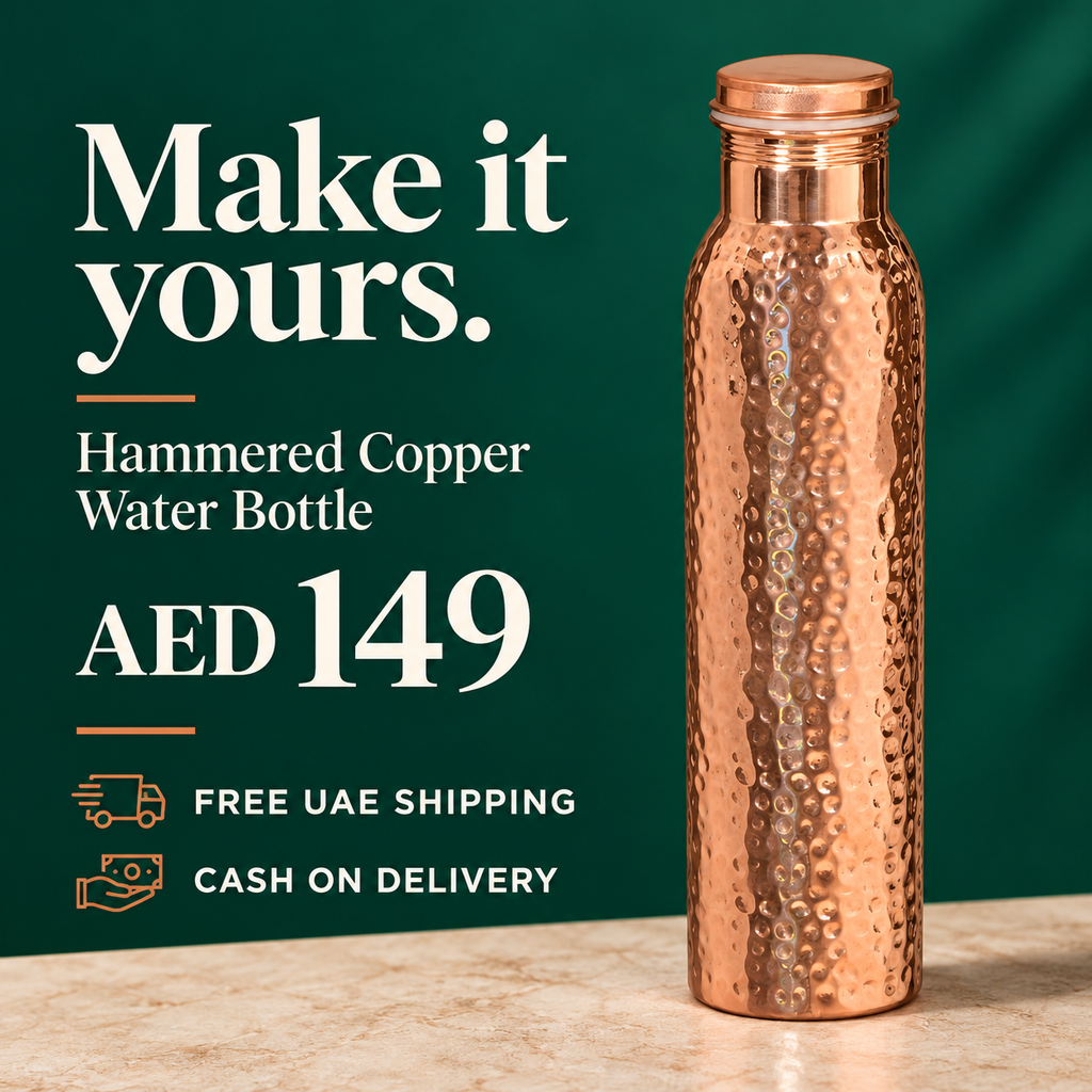 MIVORA — Hammered Copper Water Bottle